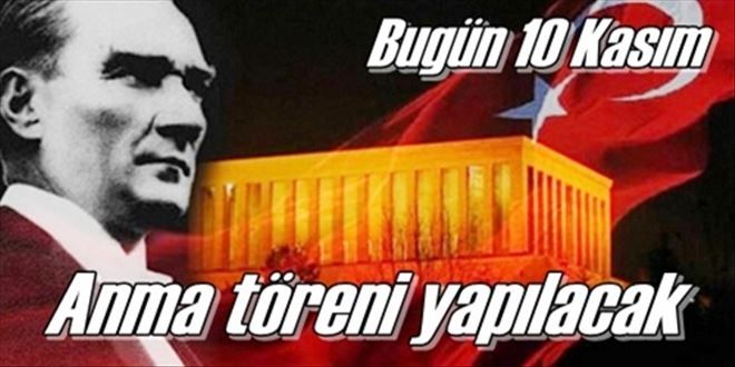 Atatürk için anma töreni