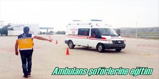 Ambulans şoförlerine eğitim