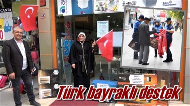 Türk bayraklı destek