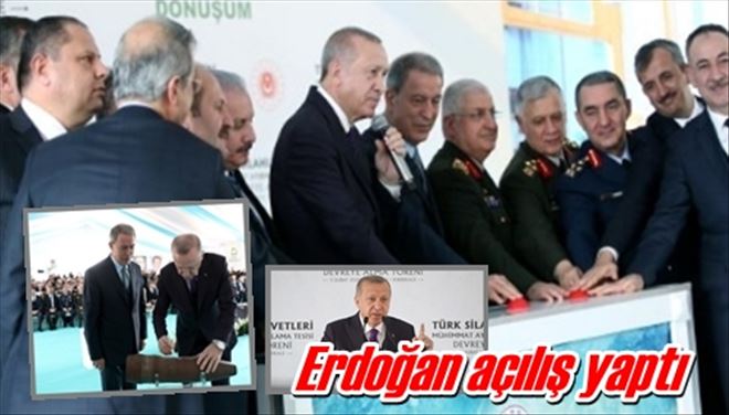 Erdoğan açılış yaptı