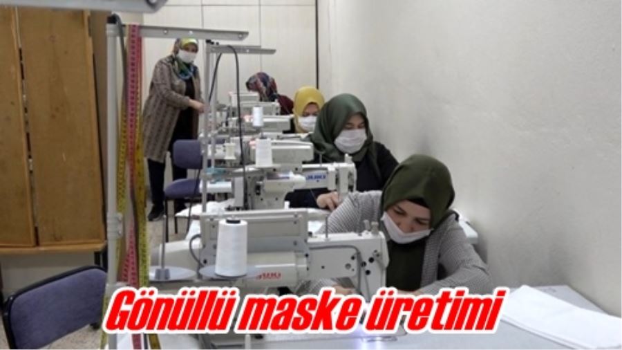 Gönüllü maske üretimi