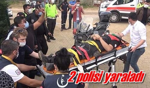 2 polisi yaraladı