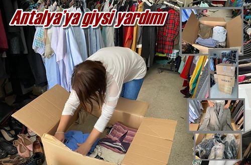 Antalya’ya giysi yardımı