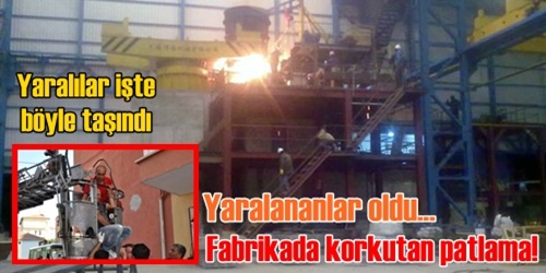 Çelik fabrikasında patlama