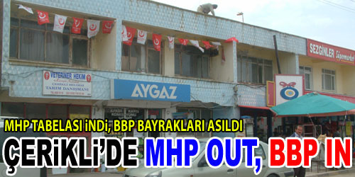 Çerikli`de MHP, Bürosuz Kaldı