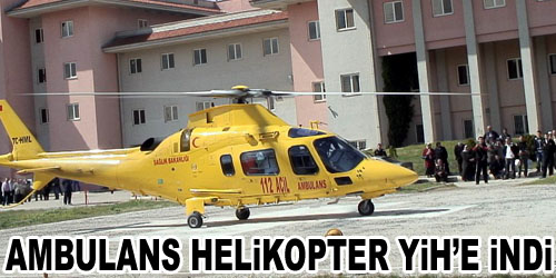 Ambulans Helikopterle Nakledildi