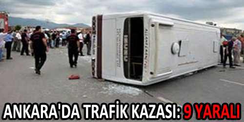 Kırıkkale Minibüsü Kaza Yaptı