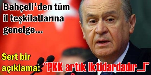  PKK artık iktidardadır!