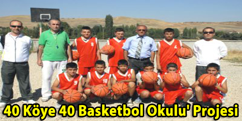 40 Köye 40 Basketbol Okulu` Projesi