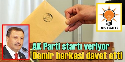 AK Parti seçim startı veriyor