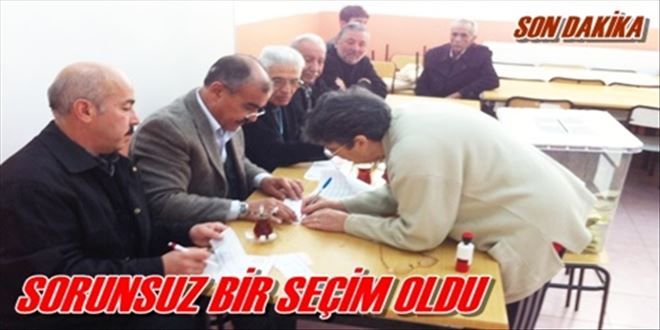 Seçim sorunsuz geçti