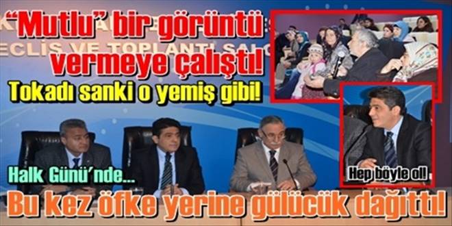  Mutlu bir görüntü vermeye çalıştı!