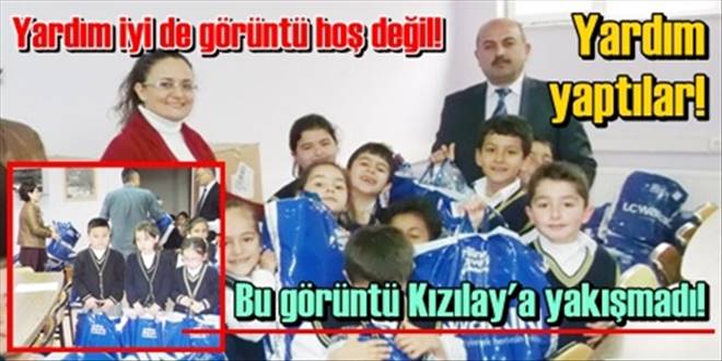 Kızılay`dan giysi yardımı