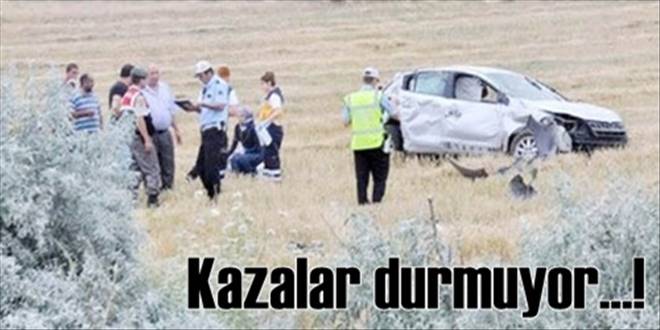 Kazalar hız kesmiyor : 5 yaralı