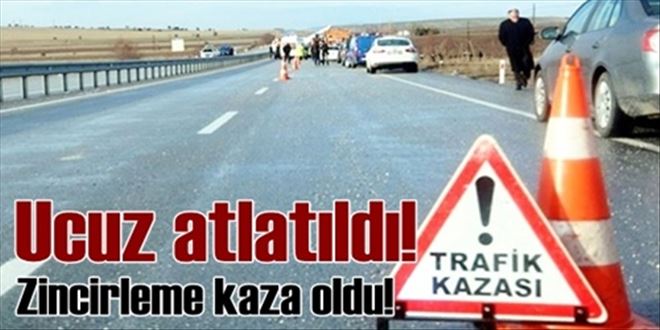 Kırıkkale´de zincirleme  trafik kazası: 13 yaralı