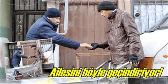 Ailesinin yükünü taşıyor!