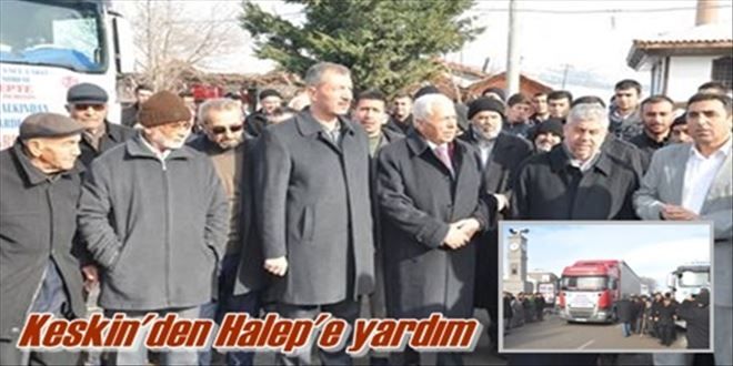 Keskin´den Haleplilere yardım