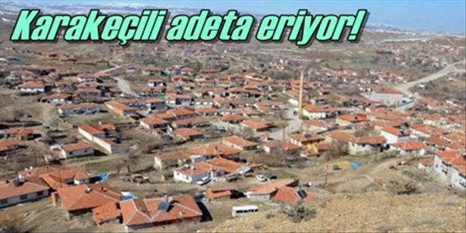 Karakeçili git gide eriyor!