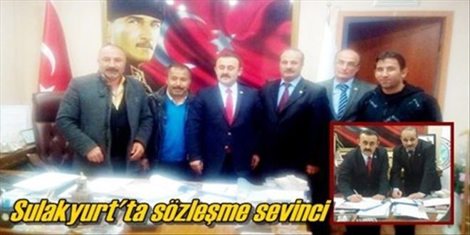 Sulakyurt Belediyesinde  toplu sözleşme sevinci