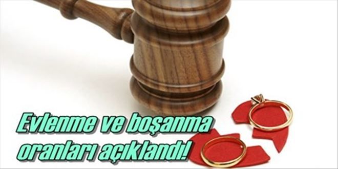 Boşanma ve evlenme oranları değişmedi