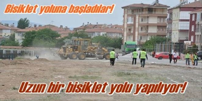 2 kilometrelik bisiklet hattı yapılıyor