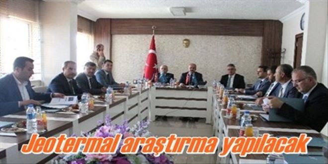 Jeotermal araştırma yapılacak