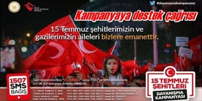Şehitler için kampanya