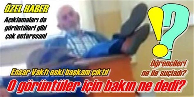 Öğretmen öğrencileri suçluyor!