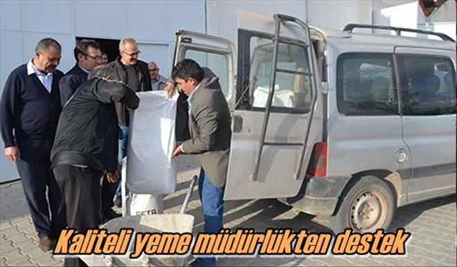 Kaliteli yeme müdürlükten destek