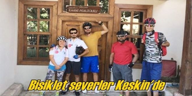 Bisiklet severler Keskin´de 