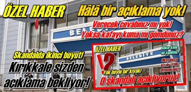 Hâlâ bir açıklama yok!