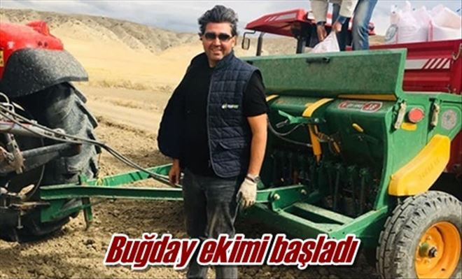 Buğday ekimi başladı