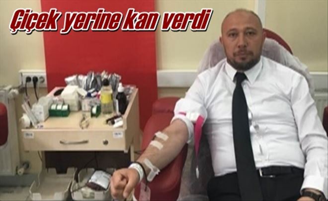 Çiçek yerine kan verdi