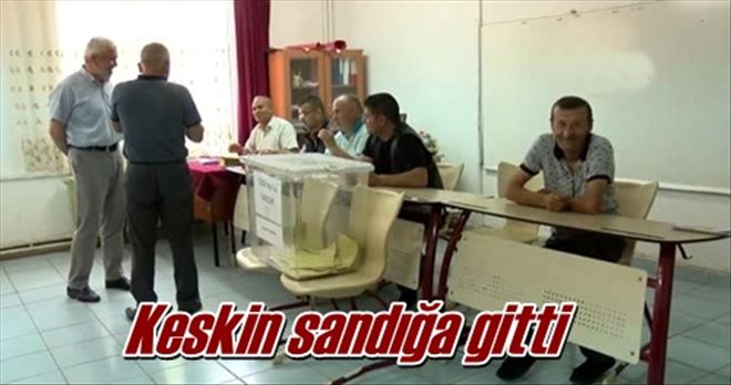 Keskin sandığa gitti