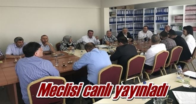 Meclisi canlı yayınladı