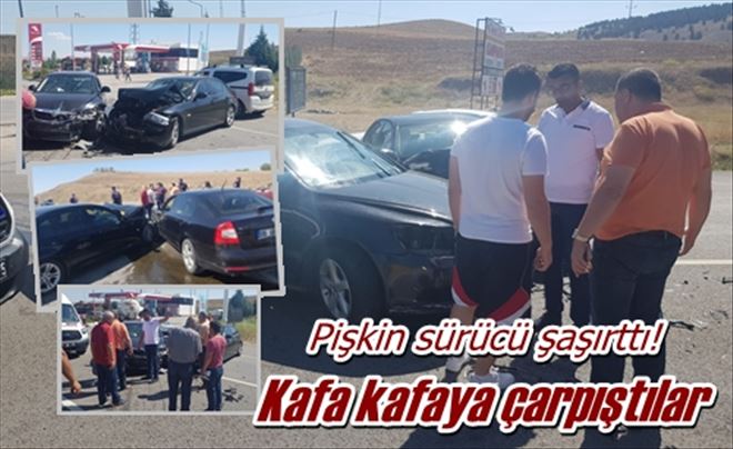 Kafa kafaya çarpıştılar