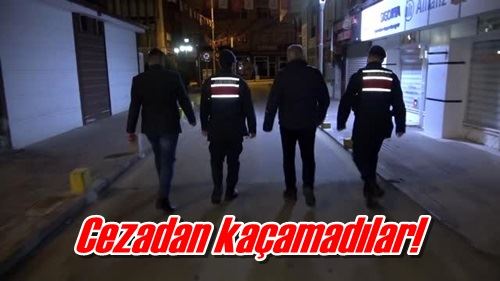 Cezadan kaçamadılar!