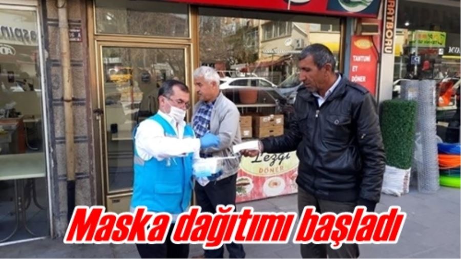 Maske dağıtımı başladı