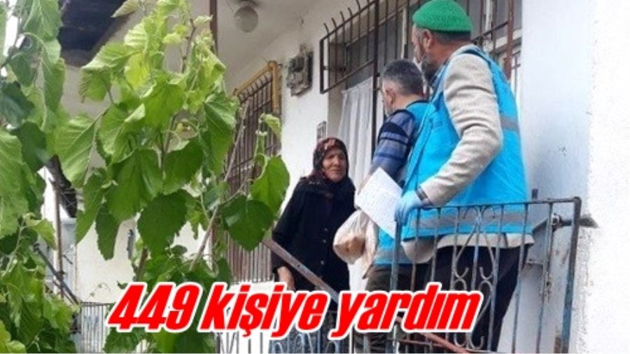 449 kişiye yardım