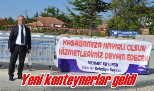 Yeni konteynerlar geldi