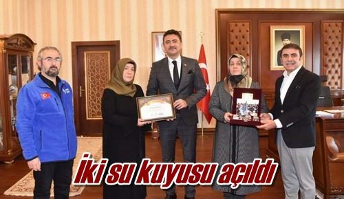 İki su kuyusu açıldı