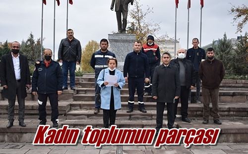 Kadın toplumun parçası