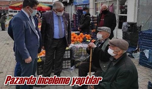 Pazarda inceleme yaptılar