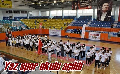 Yaz spor okulu açıldı