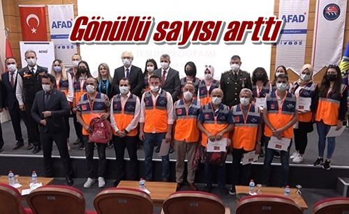 Gönüllü sayısı arttı