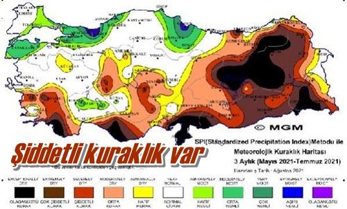 Şiddetli kuraklık var