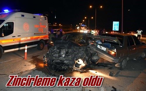 Zincirleme kaza oldu