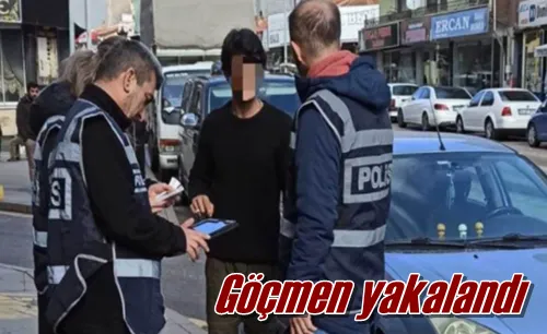 Göçmen yakalandı