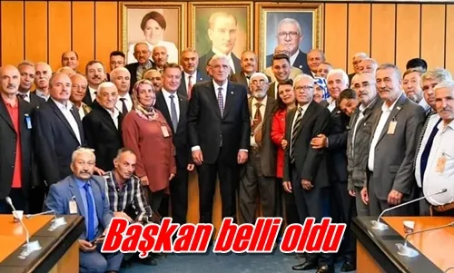 Başkan belli oldu