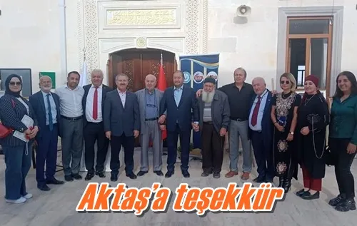 Aktaş’a teşekkür